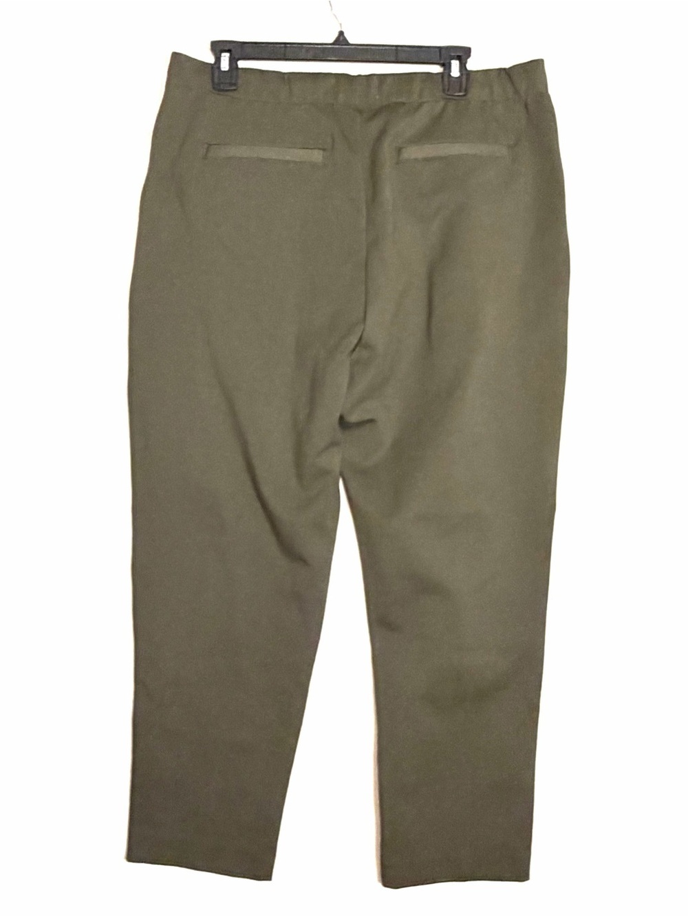 NEW Everlane The Dream Pant Olive Green Ankle Pants Womens XL Pockets Pull-On - Picture 3 of 15